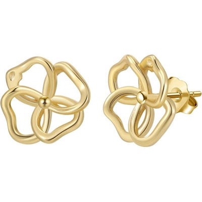 Majya Stříbrné náušnice ZEA pozlacené 11891