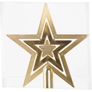 MagicHome Ozdoba 1 ks 19,5 cm hviezda na vianočný stromček Farba: strieborná