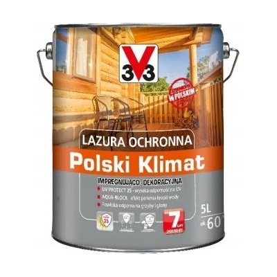 Glaze V33 Polský Climate 7 let Tmavý dub 5 l