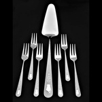 Herdmar Иноксови прибори за торта от 7 части HERDMAR от серия GUELL (herdmar207501901170100000)