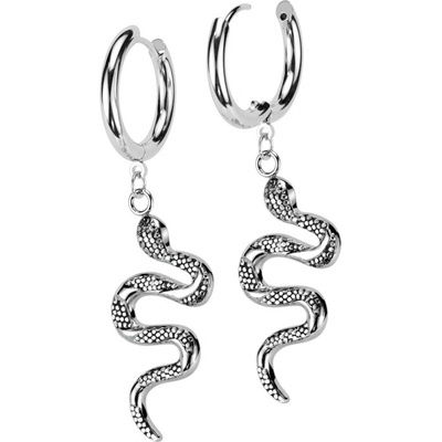Steel Edge visiace náušnice chirurgická oceľ SESE4237 Steel