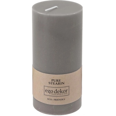 Ego dekor Сива приятелска свещ, време на горене 50 ч. Eco - Eco candles by Ego dekor (ZBC-3771052)