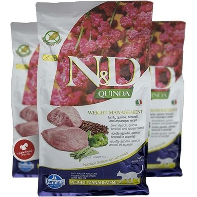 N&D GF Cat Quinoa Weight Management Lamb&Broccoli 1,5 kg