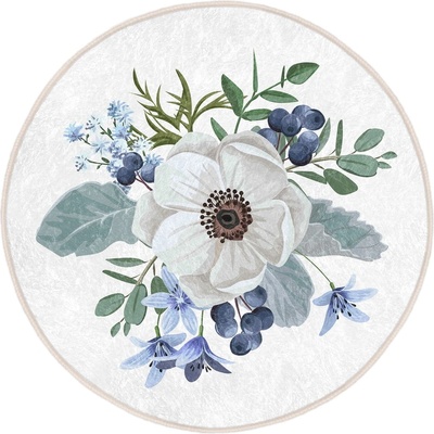 Mila Home Кръгъл килим подходящ за пране и за прахосмукачки роботи ø 100 cm Comfort - Mila Home (HaliYuv-Comfort-10073-100x100)