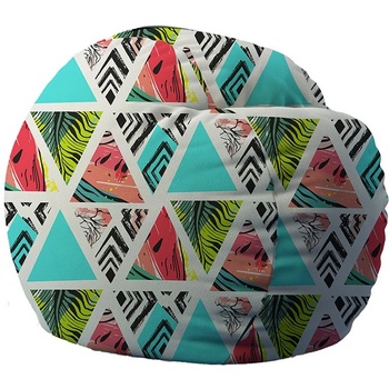 PUFRELAX Барбарон 400л. Matusalem, Watermelon Sugar, Перящ се калъф, Подходящ за деца, Пълнеж с микс от мемори пяна и дунапрен, принт (PUF-M-M-PTM-WMS)