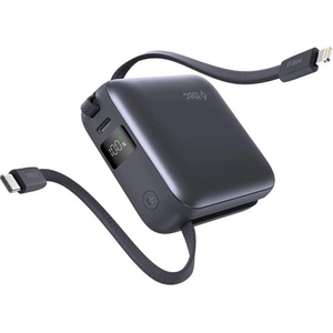 Ttec Външна батерия ttec ReCharger Mini LCD 10.000mAh PD 20W Powerbank с кабел USB-C и Lightning Cable - Сива