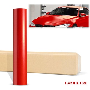  Червено Матирано Декоративно автомобилно фолио 1.52 X 18M Red Matte Vinyl Wrap