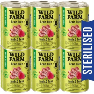 WILD FARM Premium Grain Free Lamb and Tuna 12x400g - беззърнена храна за кастрирани котки