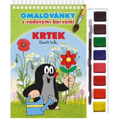 Krtek 3 Omalovánky s vodovými barvami Zdeněk Miler