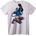 NOONEBRAND Тениска синият воин - 2XL, White