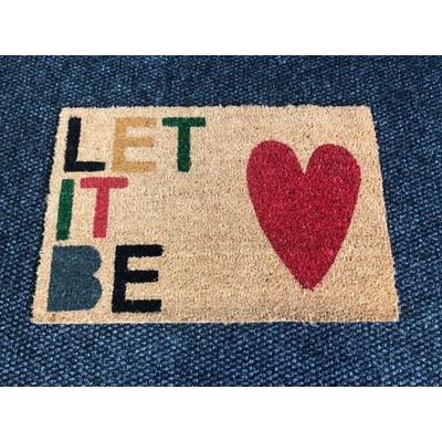 INSPIRACE Rohožka LET IT BE béžová 40x60 cm