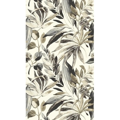 Grandeco Vliesová fototapeta s digitálnou potlačou One Roll Inky Palms biela čierna 3 diely, 280 x 159 cm
