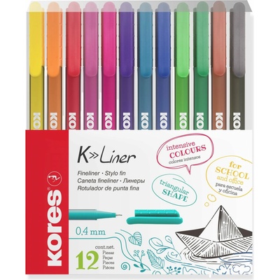 Kores K-Liner Sada 12 barev