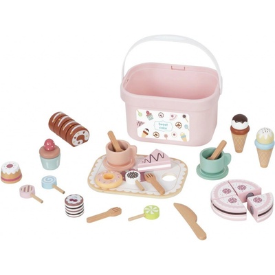 Tooky Toy Čajový set s dezertami v kýbliku