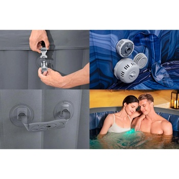 Image 1 of Bestway Lay-Z-Spa Santorini EnergySense HydroJet Pro 216x80 cm (6001T)