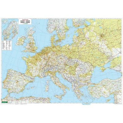 Európa fyzická 1: 3 500 000 lamino+ lišta
