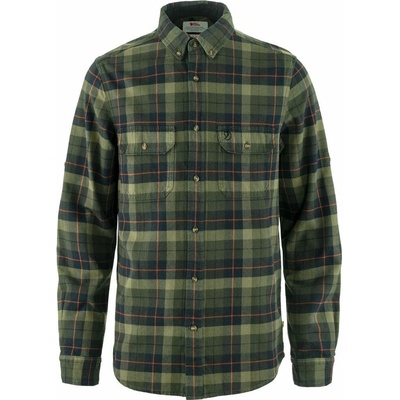 Fjällräven Singi Heavy flanelová košel'a black-deep forest