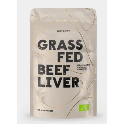 Nutriest Grass-fed lyofilizovaná bio hovězí játra v prášku 135 g