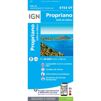 Propriano Golfe de Valinco 1 : 25 000