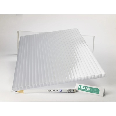 Lexan Polykarbonátová deska komorová 10 mm 2UV 4 komorový 1000 x 2100 mm opál 1 ks