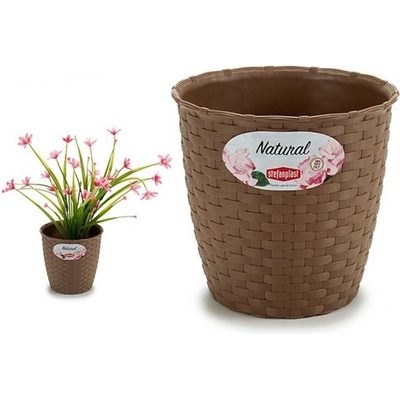 VETRO PLUS RATTAN 14 cm světle hnedý