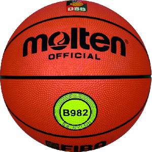 Molten Баскетболна топка Molten B982, одобрена от FIBA, каучук, размер 7