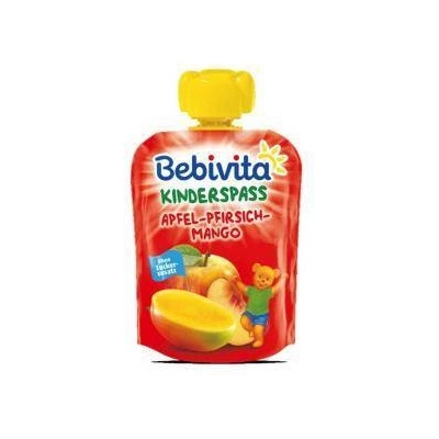 Bebivita Пюре Bebivita, Ябълка с манго и праскова, 90гр, 4018852007487