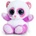 Keel Toys - Анимотсу - Плюшена играчка - лилава панда - 15 см