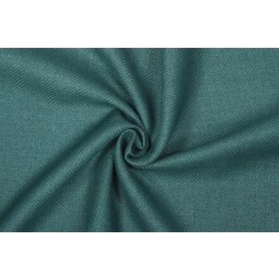 Hedvábná látka se lnem, rybí kost, kachní modř