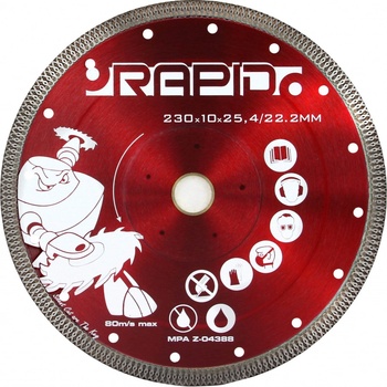 Mar-Pol Rapid Kotouč řezný diamantový 230 x 10 x 25,4 / 22,2 mm M08710