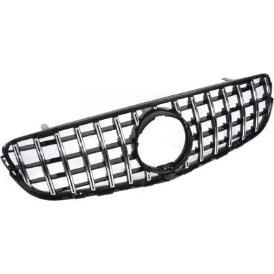 Predná maska Mercedes GLC W253 15-18 GT Style Black-Chrome s otvorom pre kameru