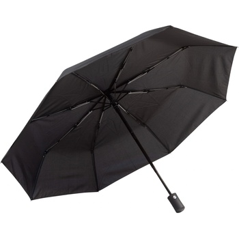 EUROCOM Автоматичен сгъваем чадър Robin, черен (33334-А-ЧЕРЕН)