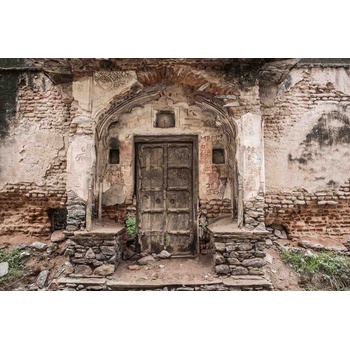 DIMEX ART s. r. o Флизелинов фототапет руина със стара врата 375 x 250 см