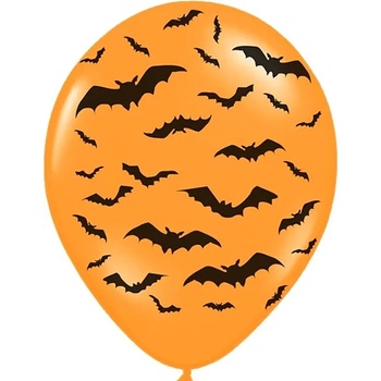 Image 1 of PartyDeco Латексов балон - Прилеп (оранжев)