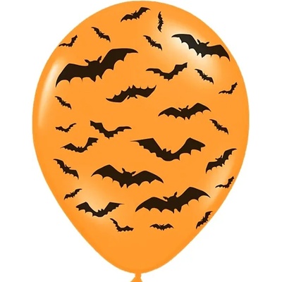 PartyDeco Латексов балон - Прилеп (оранжев)