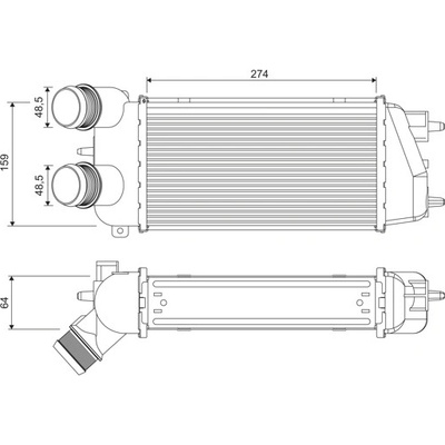 chladič turba VALEO 818371