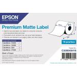 Epson C33S045418 Premium Matte, за ColorWorks, 76 мм x 35 м, бели самозалепващи етикети (C33S045418)
