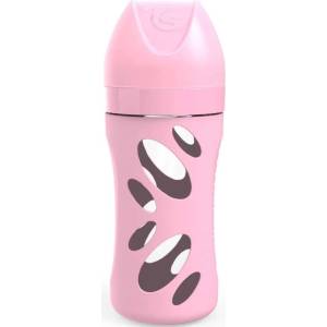 Twistshake Стъклено шише против колики Twistshake - Розово, 260 ml (78582) - ozone