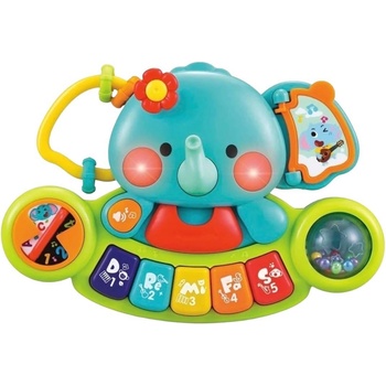 Hola Toys Музикална играчка Hola Toys - Слонче с пиано (3135)