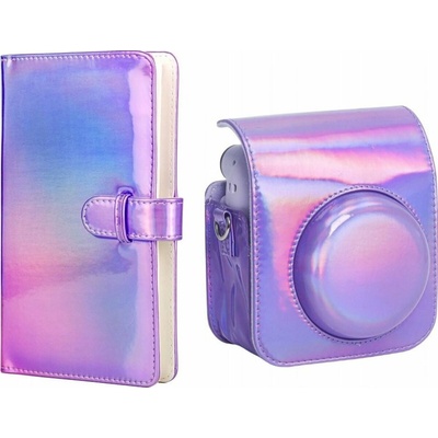 LoveInstant Pouzdro pro Fujifilm Instax Mini 12 fialový blesk