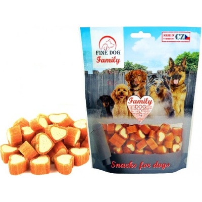 Fine Dog family lososové srdiečka 200 g