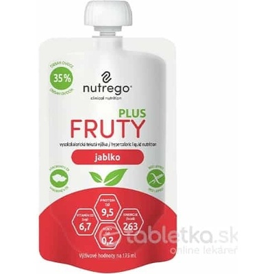 nutrego FRUTY PLUS jablko 4 x 175 ml