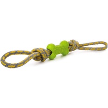 JK ANIMALS Bavlnené preťahovadlo s TPR kostí 40 cm