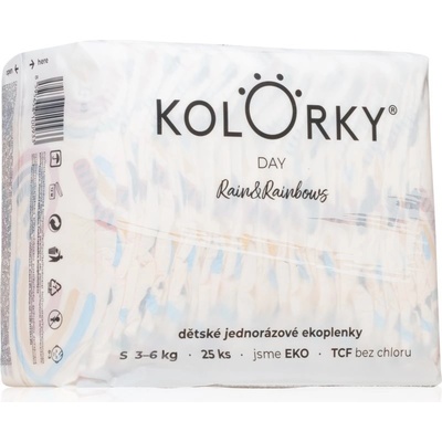 Kolorky Day Rain&Rainbow S 3-6 Kg 25 ks