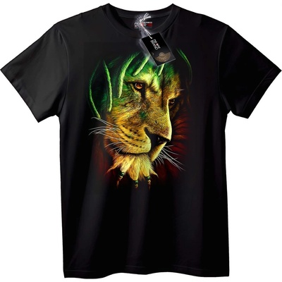 NOONEBRAND Тениска Раста Лъв - 7XL, White