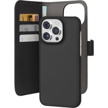 Puro Wallet Detachable MagSafe 2v1 s klopou a peněženkou pro iPhone 15 Pro – černé