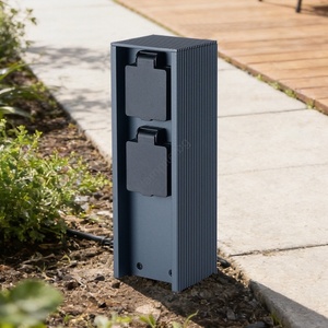 Brilagi - Външен стълб с контакти pillar 2 гнезда schuko 230v ip44 антрацит (bg4754)