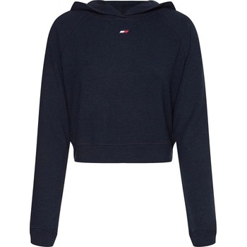 Tommy Hilfiger Дамска блуза с дълъг ръкав Tommy Hilfiger Slim Soft Hoodie - Тюркоазен