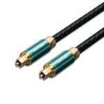 Vention Toslink оптичен, (аудио, меден, тъкан, зелен), 3 м, кабел