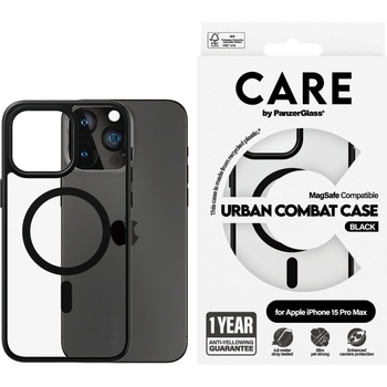 Panzer Калъф CARE - Flagship, iPhone 15 Pro Max, MagSafe Black (5715685005633)